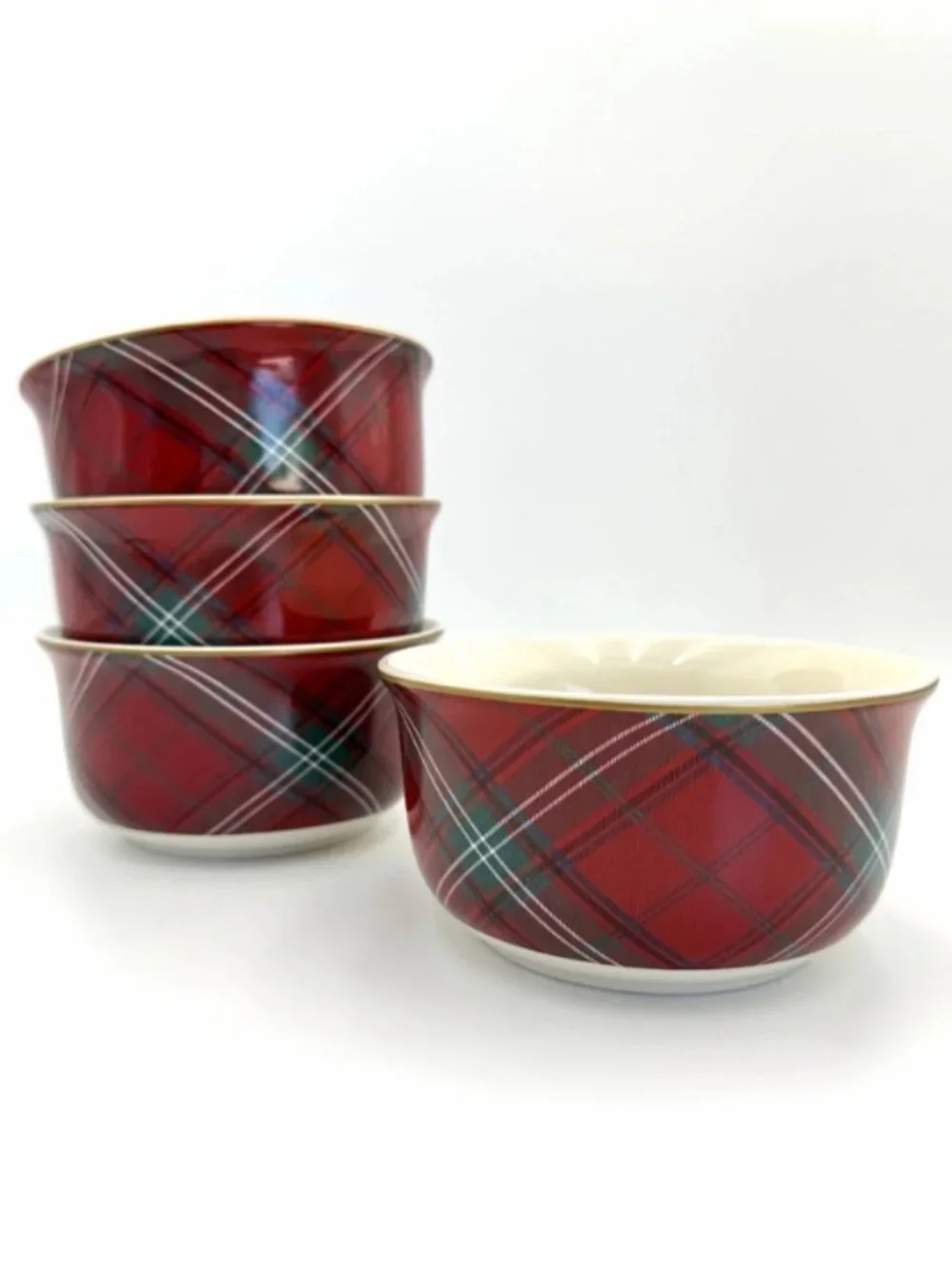 Williams-Sonoma Tartan Plaid Soup/Cereal Bowls, Set of 2, 5 5/8